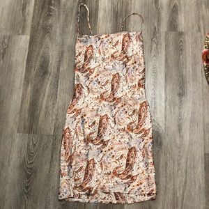 STEVIE NICKS PAISLEY PRINT DRESS